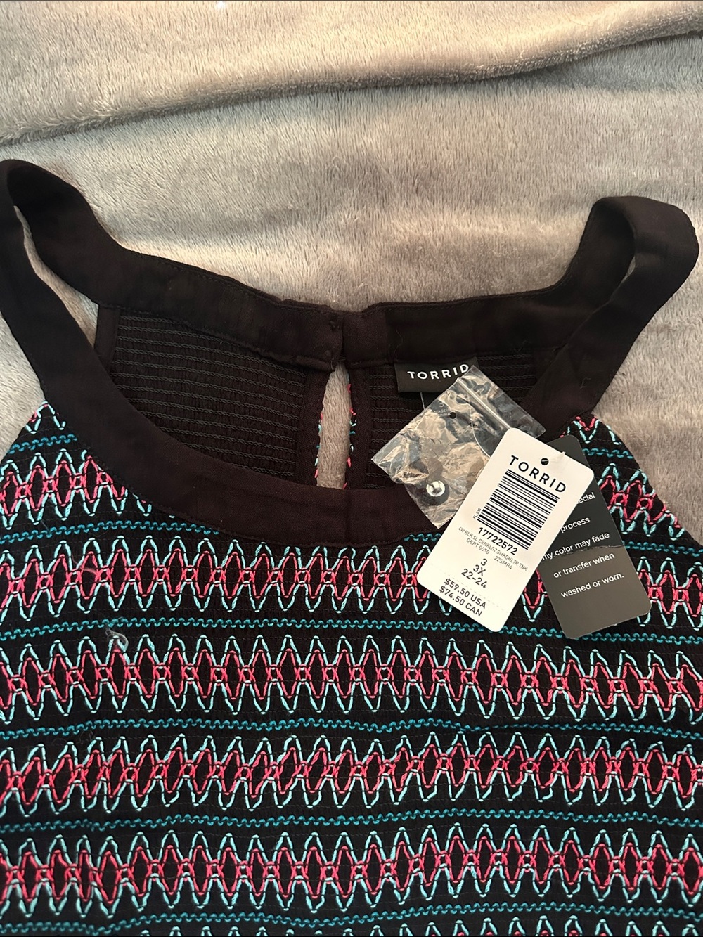 Torrid (3) high neck smocked babydoll